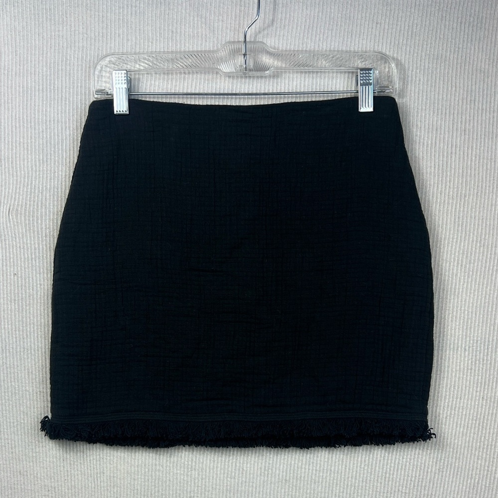 Madewell Size 2 Cotton Gauze Fringe Skirt